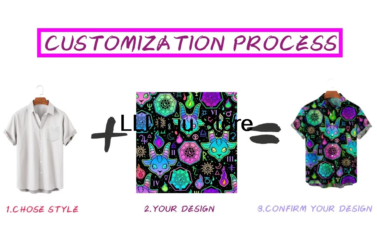 Picture 7: 3D Casual Button Down Shirts For Men Flame Style Harajuku Color Block Turndown Outdoor Street Short Sleeve Shirt