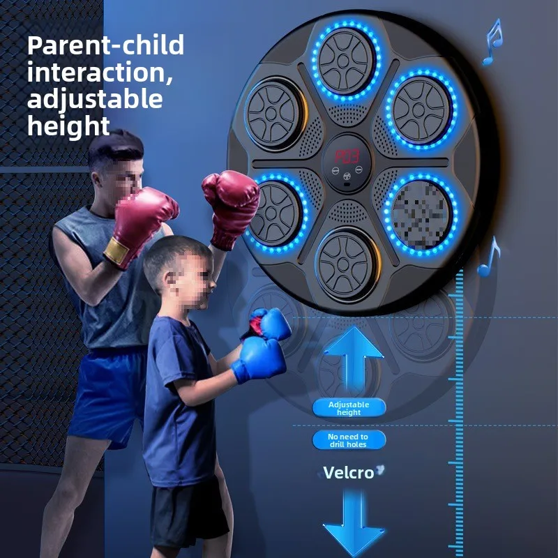 Smart Music Boxing Machine Wall Target for Adults Kids Home Training Punching Pad
