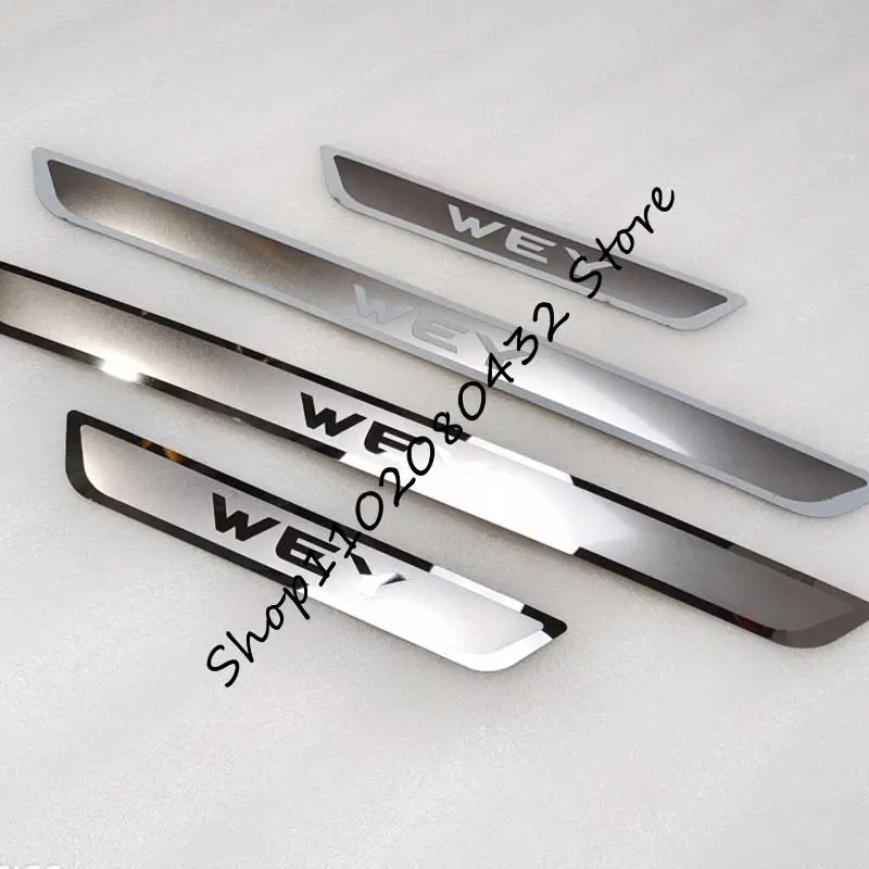 For GWM WEY Coffee 01 PHEV Accessory 2022 2021 Door Sill Scuff Plate Kick Guard Pedal Threshold Step Protector Stainless