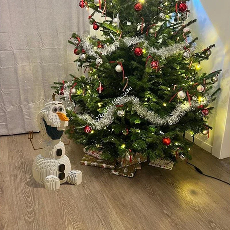 4587pcs MOC Olaf The Snowman Ice Fantasy Sculptures Model Building Blocks Creative DIY Toys Education Brick Festival Gifts