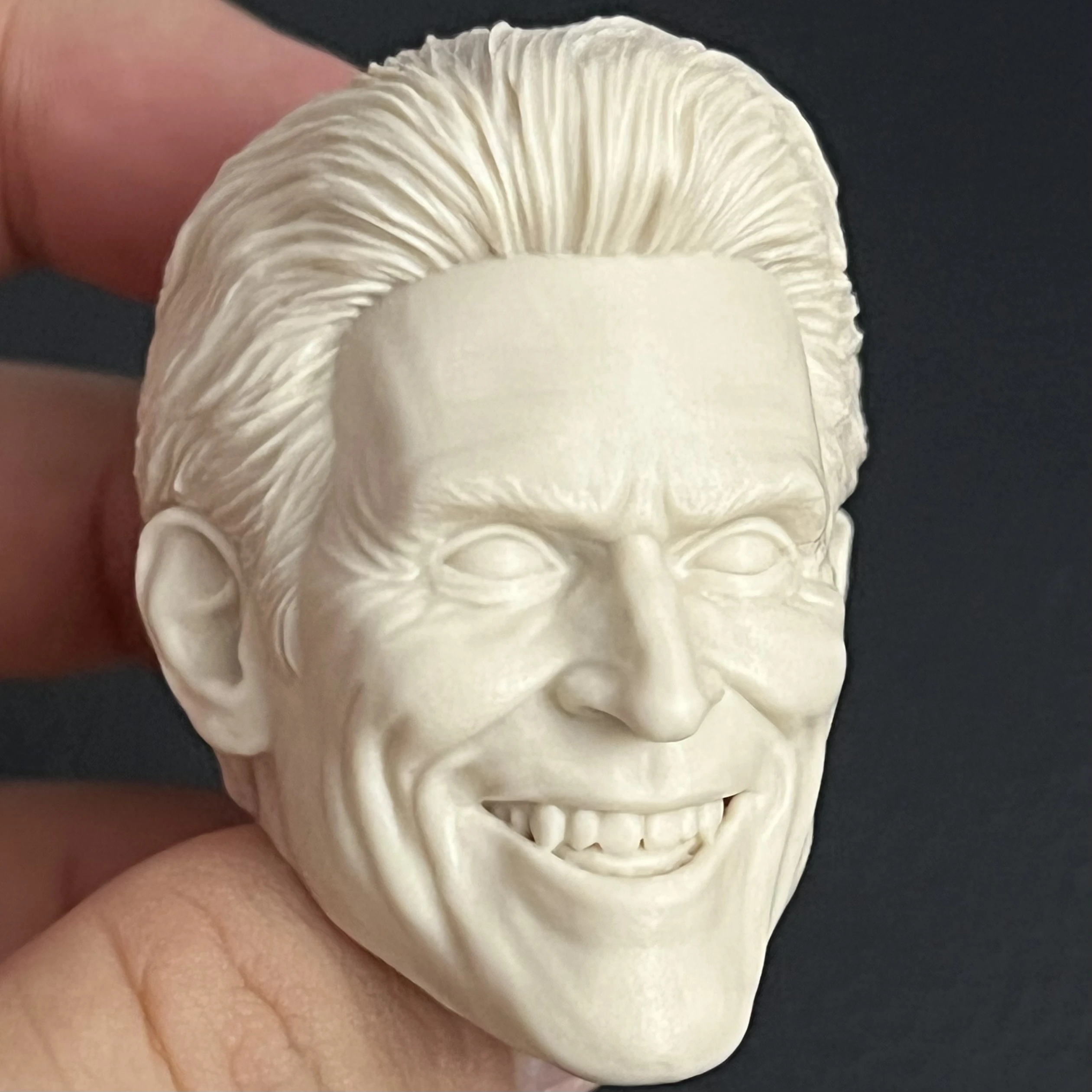 Unpainted 1/6 Scale Green Goblin Head Sculpt Model For 12