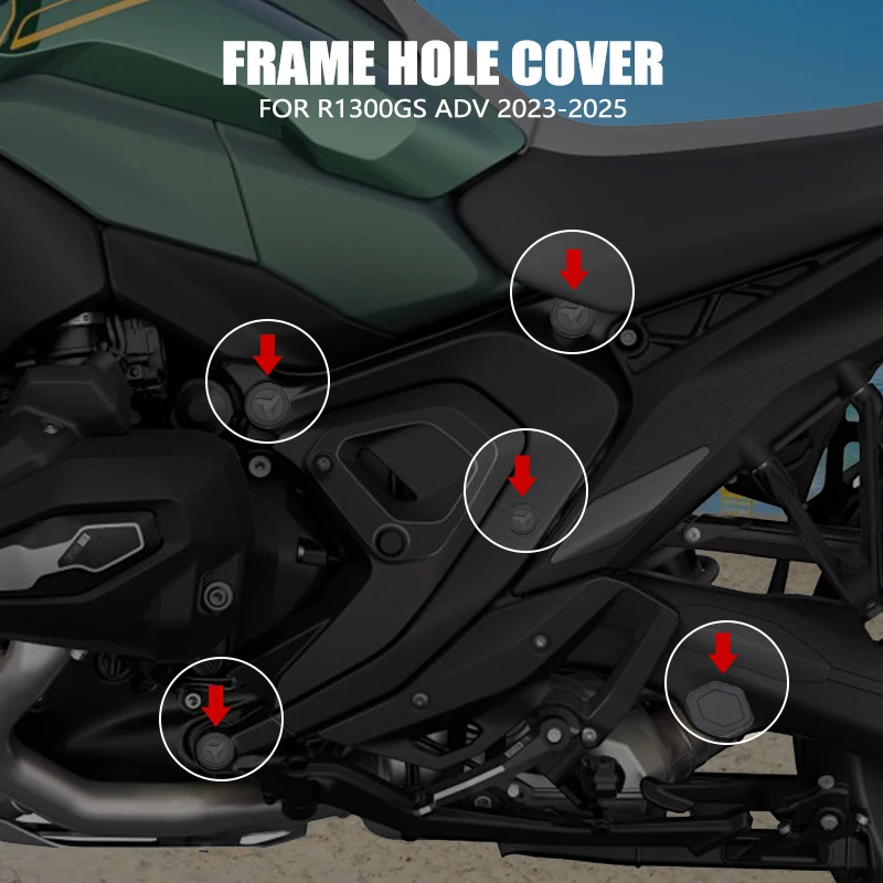 Fit For BMW R1300GS Motorcycle Frame Hole Cover Caps Decorative Frame Cap Plug Accessories R 1300 GS ADV R1300 GS Adventure