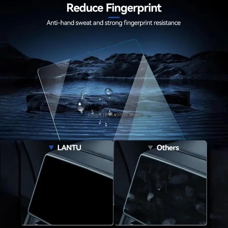 vidro temperados para exibição traseira automotiva 8 polegadas superfícies antiglare