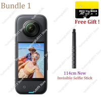 X3 Action Camera 1800mAh Battery 5.7K Video 10M Waterproof FlowState Stabilization Insta 360 ONE X 3 Sports Camera