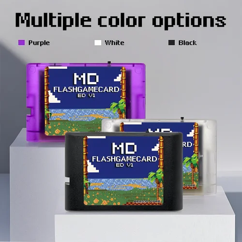 Imagen 2 del producto Tarjeta de juego EDMD 3000 en 1 Mega Genesis V1 con tarjeta TF de 4GB para consola de juegos SEGA Genesis Mega Drive Master System