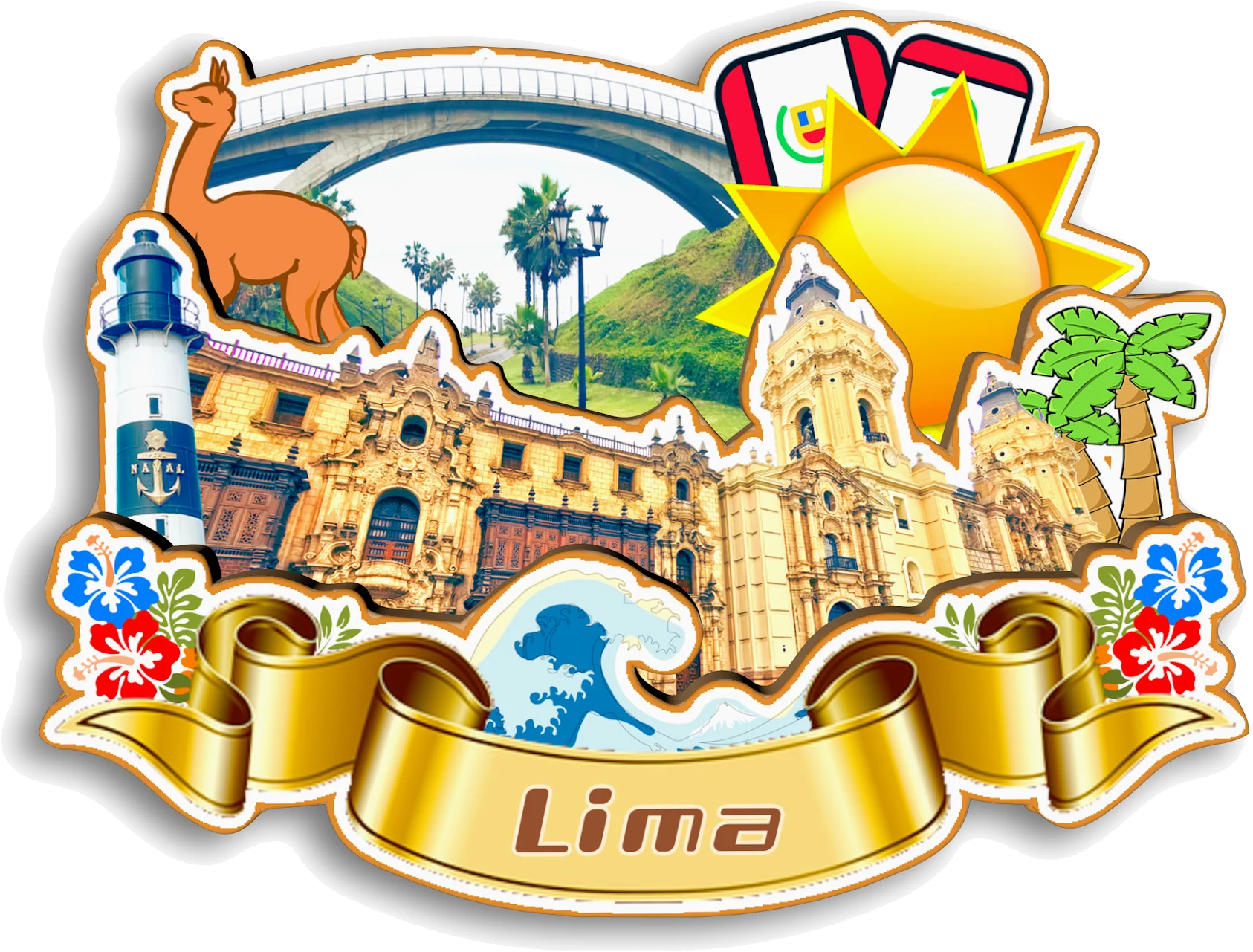 ليما ماتشو بيتشو كوسكو بيرو مغناطيس الثلاجة هدية تذكارية للسفر مصنوعة يدويًا ملصق ثلاجة مزخرف للمنزل #2