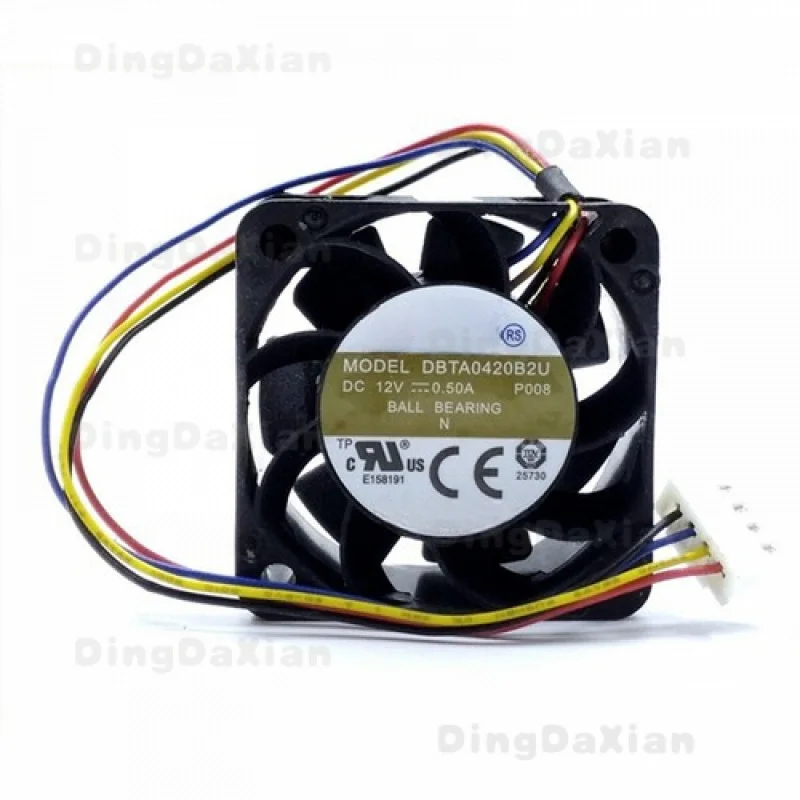D FOR AVC DBTA0420B2U 12V 0.5A 40X40X20mm 4-Pin PWM Cooling Fan *