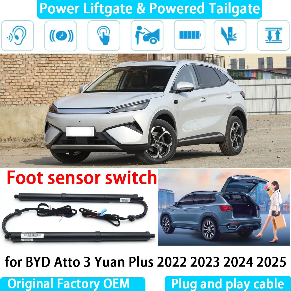 

for BYD Atto 3 Yuan Plus 2022 2023 2024 2025 Automatic Electric Power Liftgate Powered Tailgate Strut Tail Gate Lift System
