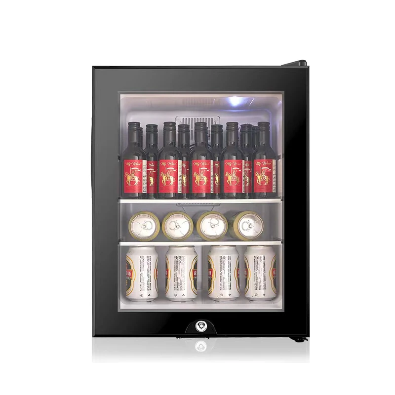 High Quality 40L Mini Fridge Refrigerator Glass Door Cooler