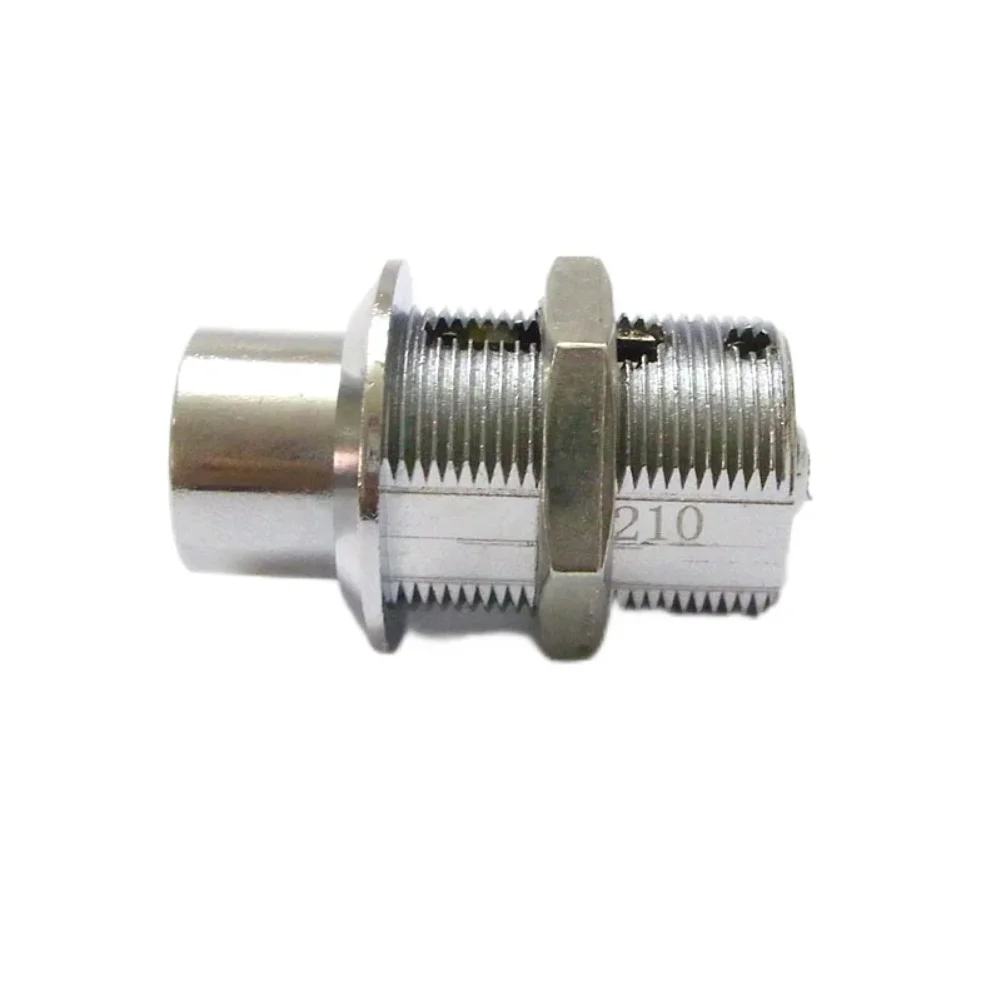 Zinc Alloy Tubular Push Lock for Advertising Light Boxes Featuring 7 Pin Mechanism and Chrome Finish Comes with 2 Keys