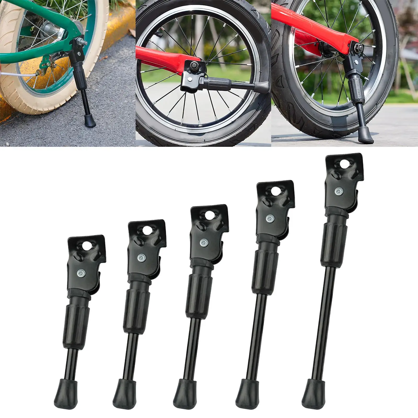 Kids Bike Kickstand, Side Single Parking Support Foot Brace Bicycle Leg Kick Stand Cycling Accessories