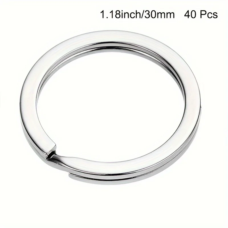 20/40 stuks gesplitste sleutelhangers losse sleutelhangers platte sleutelhanger gesplitste sleutelhangers gebruikt voor thuis auto sleutelhanger accessoires hardware accessoires