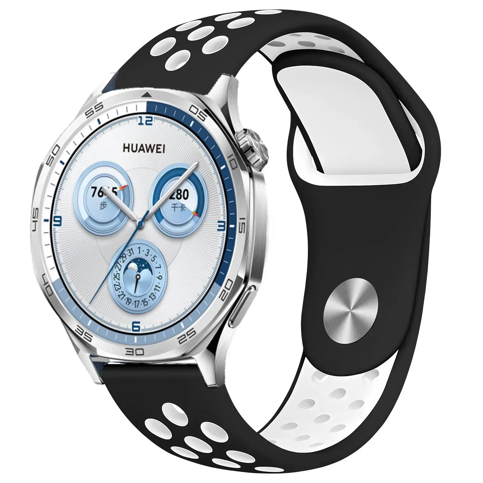 22 mm 20 mm 18 mm zweifarbiges Silikonarmband für Huawei Watch 5 GT5 GT4-3 46 mm Armband Huawei Watch 5 GT5 Pro 42 mm GT4-5 41 mm Correa