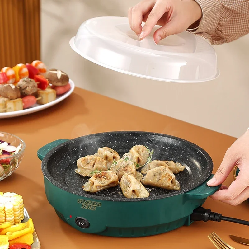 Electric MultiCooker Frying Pan Grill Steak Fish Omelette Non-stick Cooking Machine 220V