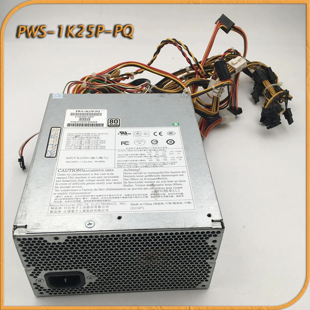 

PWS-1K25P-PQ For Supermicro Equipment Workstation Power Supply PS2 Multi-output 1200W