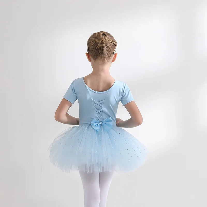 Girls Ballet Tutu Dress Dance Dress for Toddlers Kids Gymnastic Leotard Dresses With Full Lining Cotton Ballet Closed Crotch - view 4