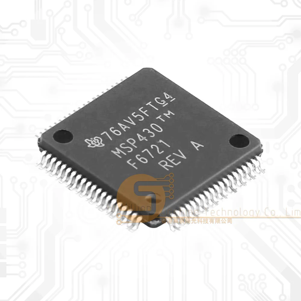 1pc MSP430F6721IPN LQFP-80(12x12) MSP430 CPUXV2 25MHz 16 Bit MSP430F6721 New