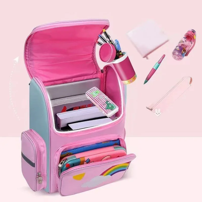 Boy Girl Cartoon Unicorn Schoolbags Lager Capacity School Backpack Kindergarten Primary School Backpacks Kawaii Kids Bag