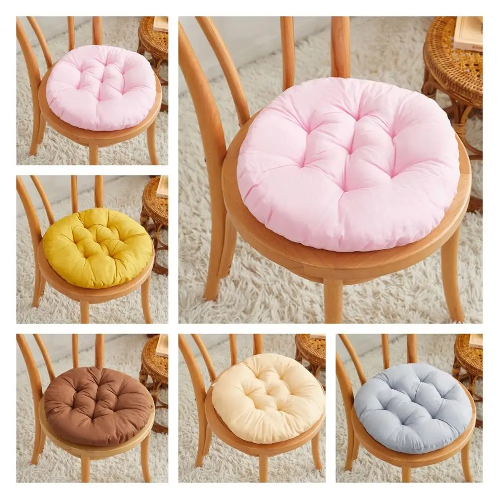 Office Chair Cushion Thicken Round Linen Seat Cushions For Back Pain Home Decor Decorative Outdoor Garden Cushions for Sofa