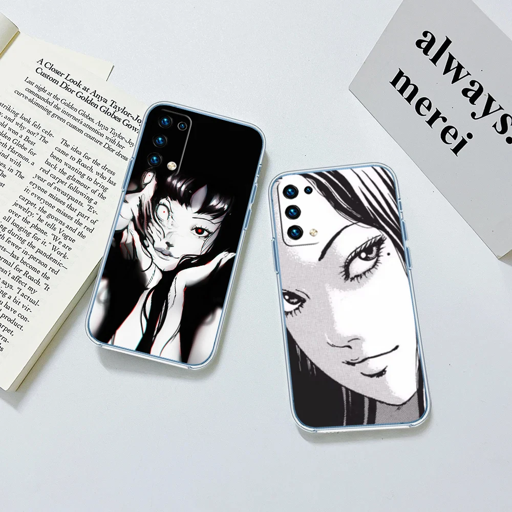 UN14 Horror Junji Ito Tomie Transparent Phone Case for Motorola Moto G7 G8 G9 G84 G85 G73 G24 G15 Z2 Play Power Plus - view 6