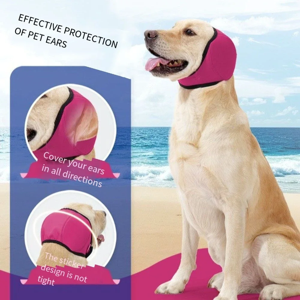 Geräuschreduzierende Hundeohrenschützer Gehörschutz Anti-Lärm Beruhigende Hunde-Ohrenschützer Wasserdicht Verstellbare Haustier-Ohrenschützer – Detail 5