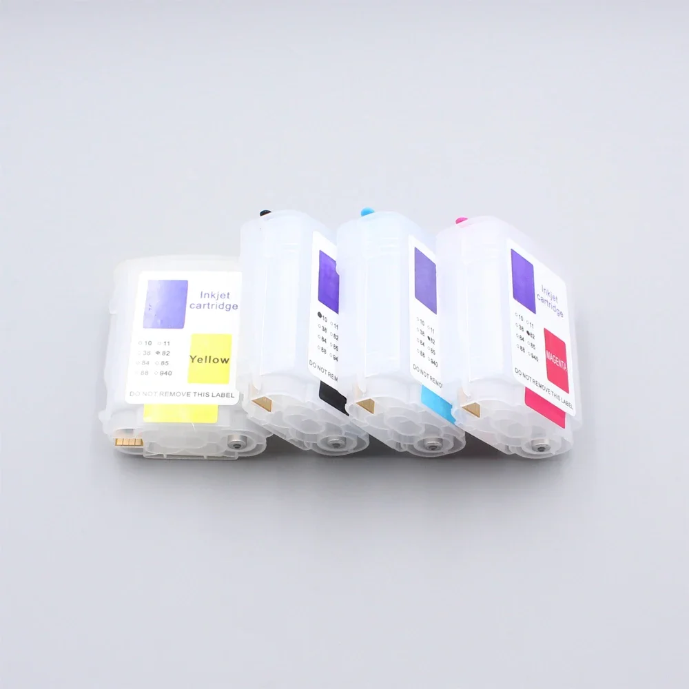 Empty Refill For Hp82 hp10 82XL 10XL 10 82 Refillable ink Cartridge For HP Designjet 500 500ps 800 800ps 820mfp 815mfp printer