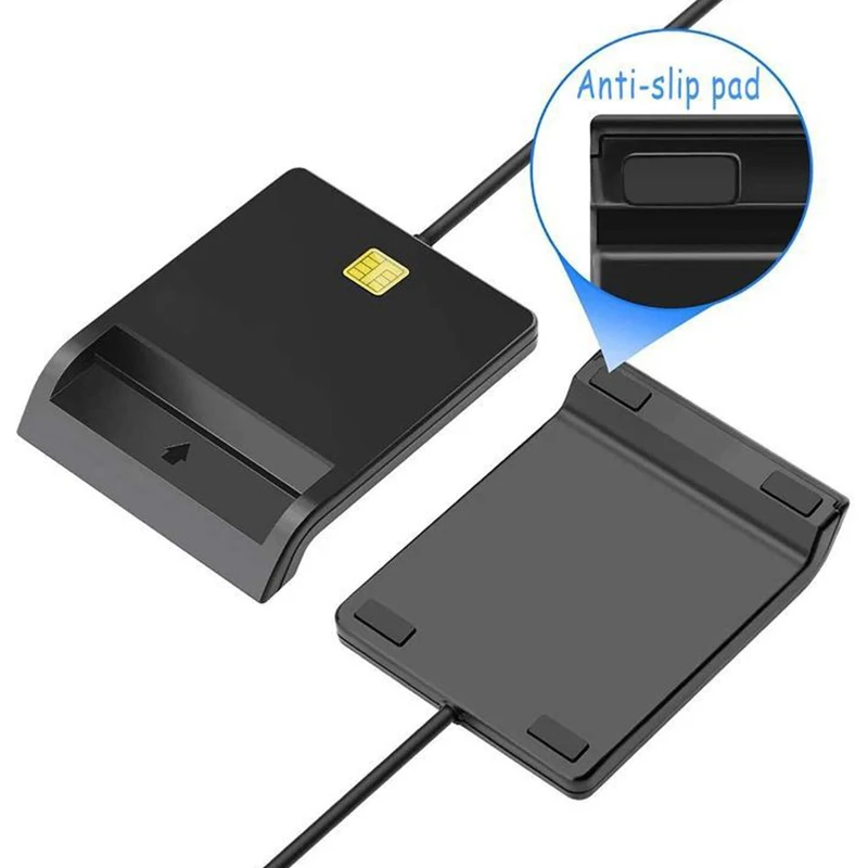 USB-считыватель смарт-карт для банковских карт IC/ID EMV Card Reader Высокое качество для Windows 7 8 10 Linux OS