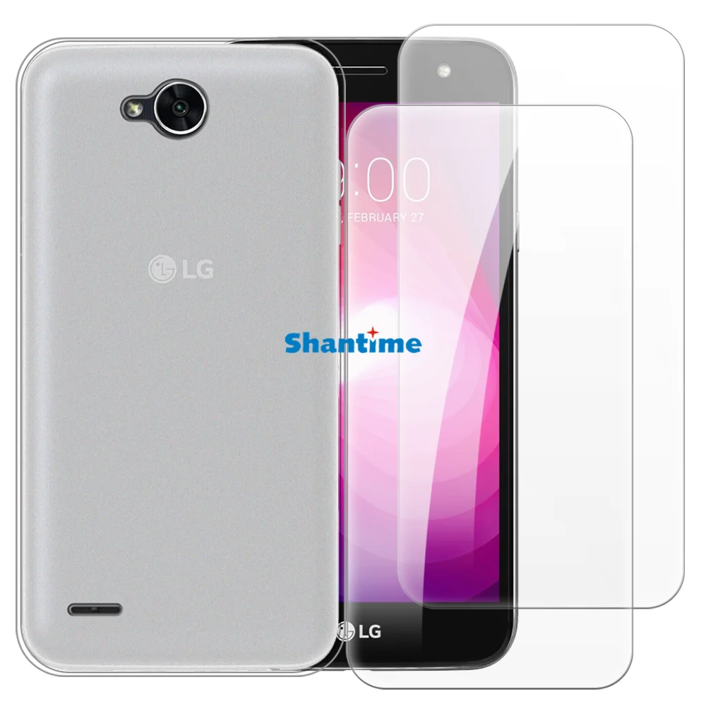 Мягкий чехол + 2 комплекта защитных пленок из закаленного стекла для LG X Power 2, Charge, LS7 4G LTE, K10 Power, полная защита тела Мягкий чехол + 2 комплекта защитных пленок из закаленного стекла для LG X Power 2, Charge, LS7 4G LTE, K10 Power, полная защита тела