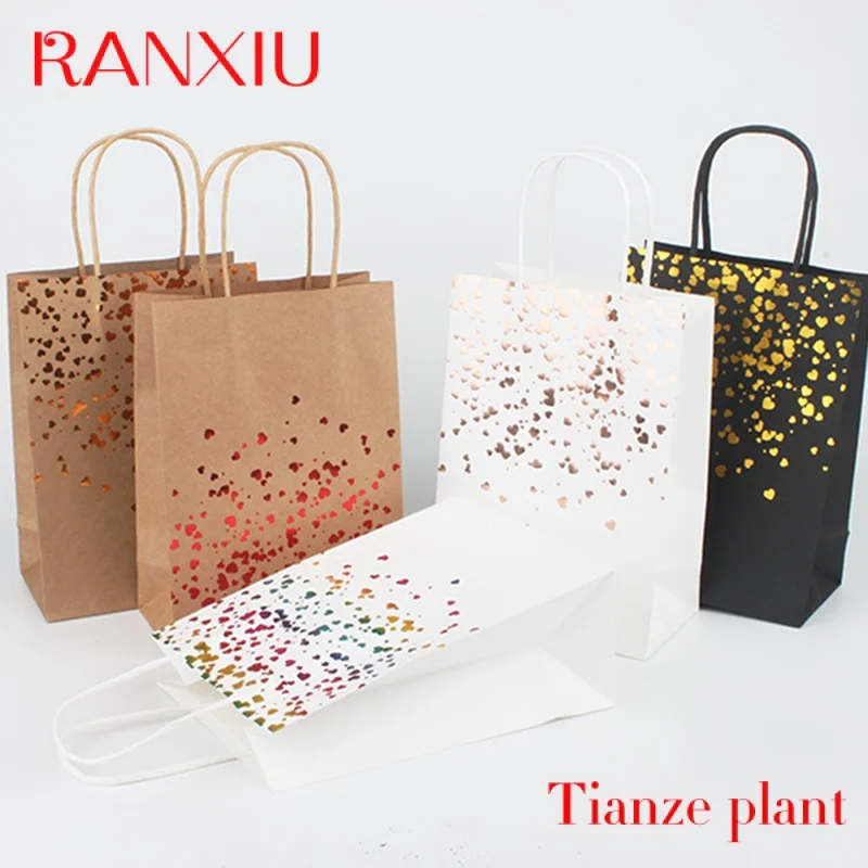 Bolsa de papel personalizada de lujo con su propio logotipo, bolsa de papel de regalo, bolsas de compras de ropa personalizadas, bolsas de papel Kraft personalizadas