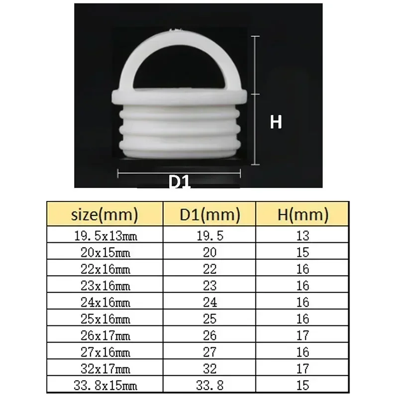 White Mop Bucket Drain Stopper Round Drain Silicone Hole Plug Outfall Cover for Bathroom Laundry Kitchen