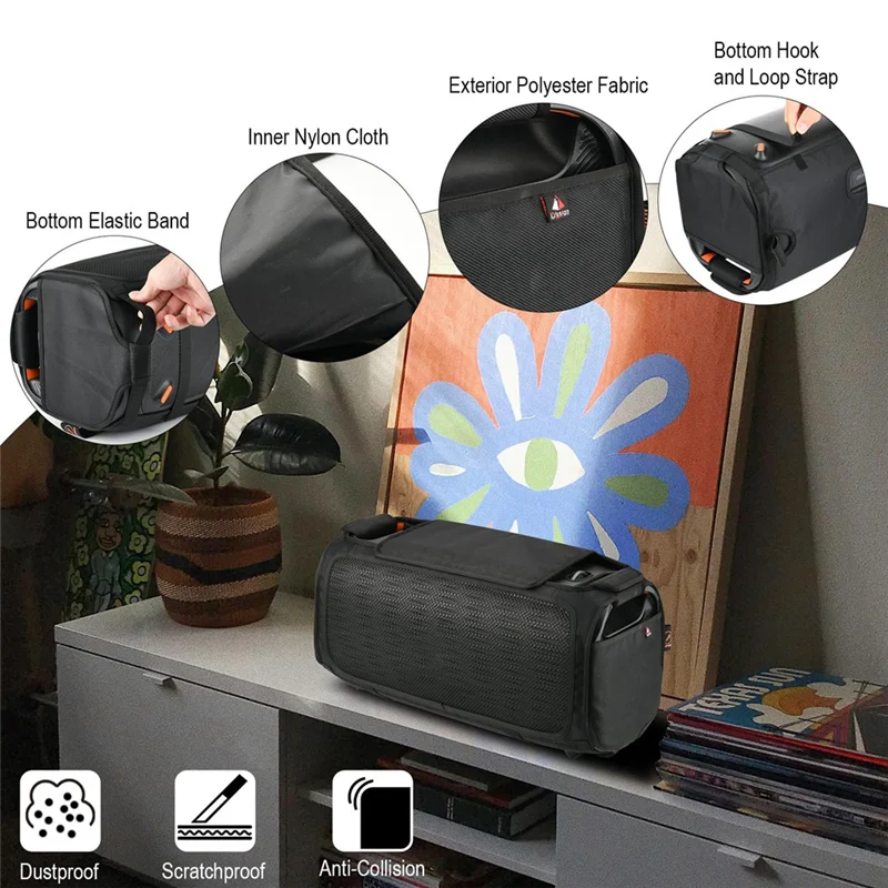 

Excellent-Txesign Speaker Dust Cover For Partybox On-The-Go Portable Bluetooth Speaker, Protective Case Mesh Slip Cover Spea