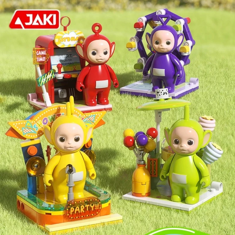 

Телепузики, строительные блоки, милая игровая площадка Popo, Tinky Winky Po, украшения в сборе, модель Dipsy, коллекция развивающих игрушек, подарок