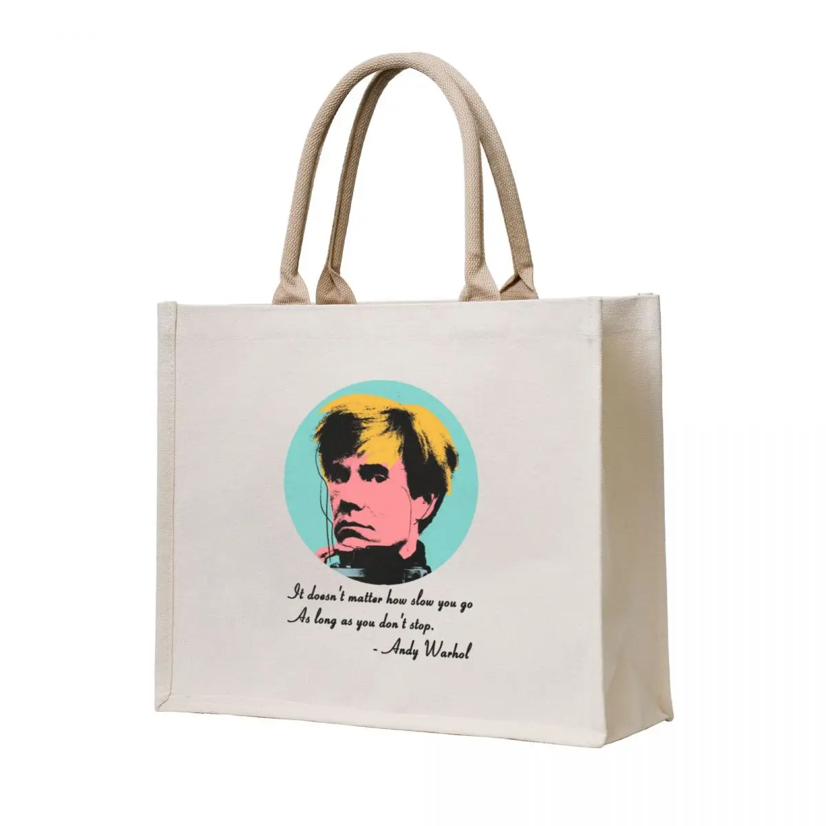 Andy Warhol quote Tote Bag large tote bag shopper bag women Gift