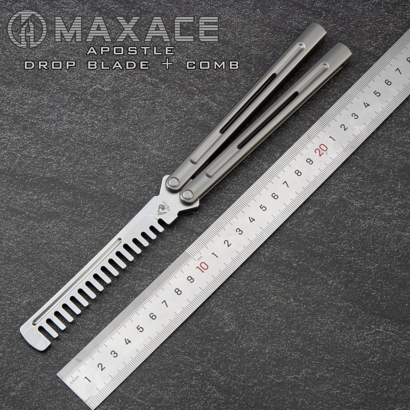 Maxace Apostle 2 Butterfly Trainer Knife Balisong Trainer Pocket Foldable Knife Training Tool for Outdoor Games  Practice Knife