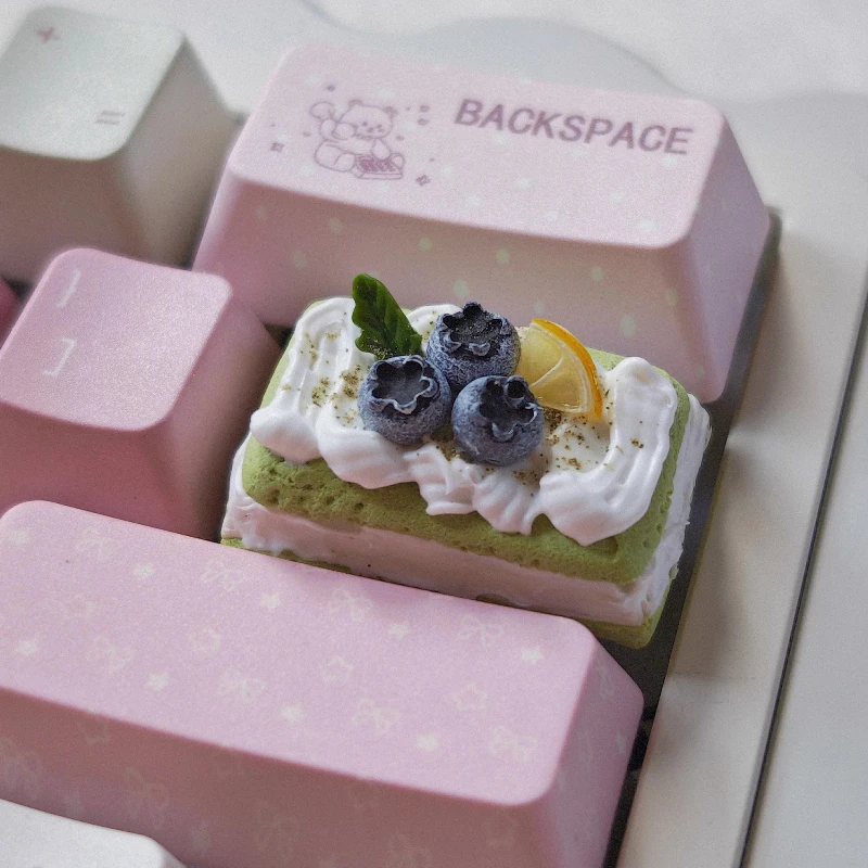 Cake Theme Keycaps Set 3D Resin Artisan Keycaps Custom Original Handmade Keycaps for Mechanical Keyboard Accessories Gift DIY - view 5
