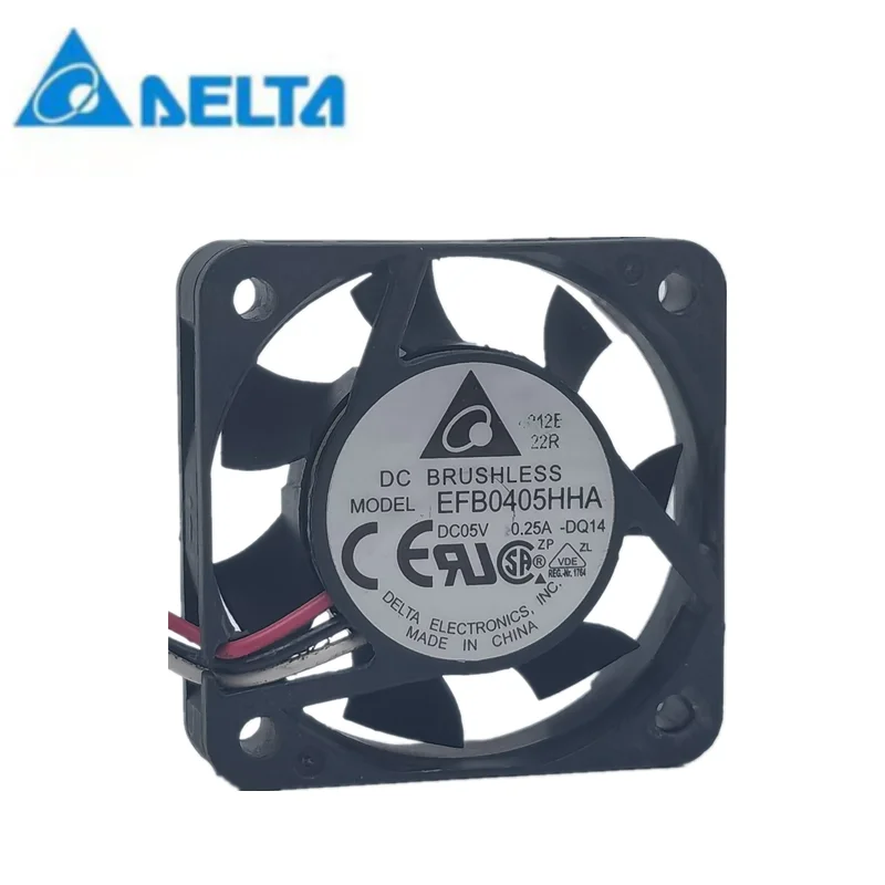 Ventilador de refrigeração pequeno do Delta-EFB0405HHA, 4cm, 40x40x10mm, DC5V, 0.25A, 4010, novo