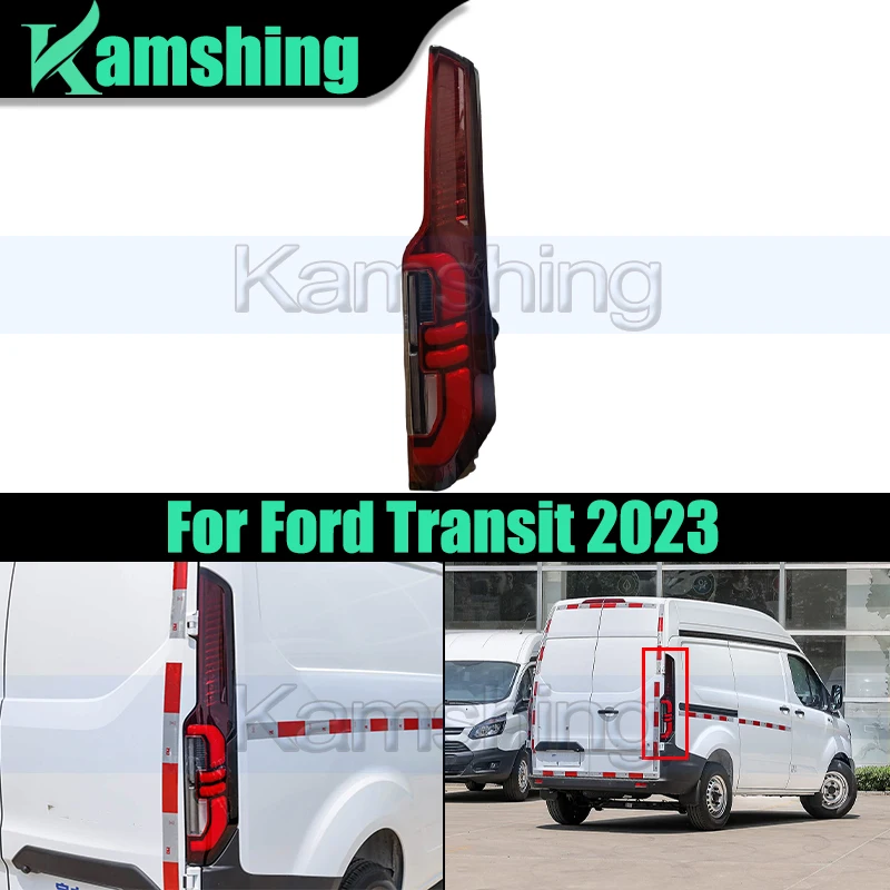 Car Rear Bumper Taillight For Ford Transit 2023 Taillamp Tail Lamp Signal Light Rear Brake Light Stop Lamp
