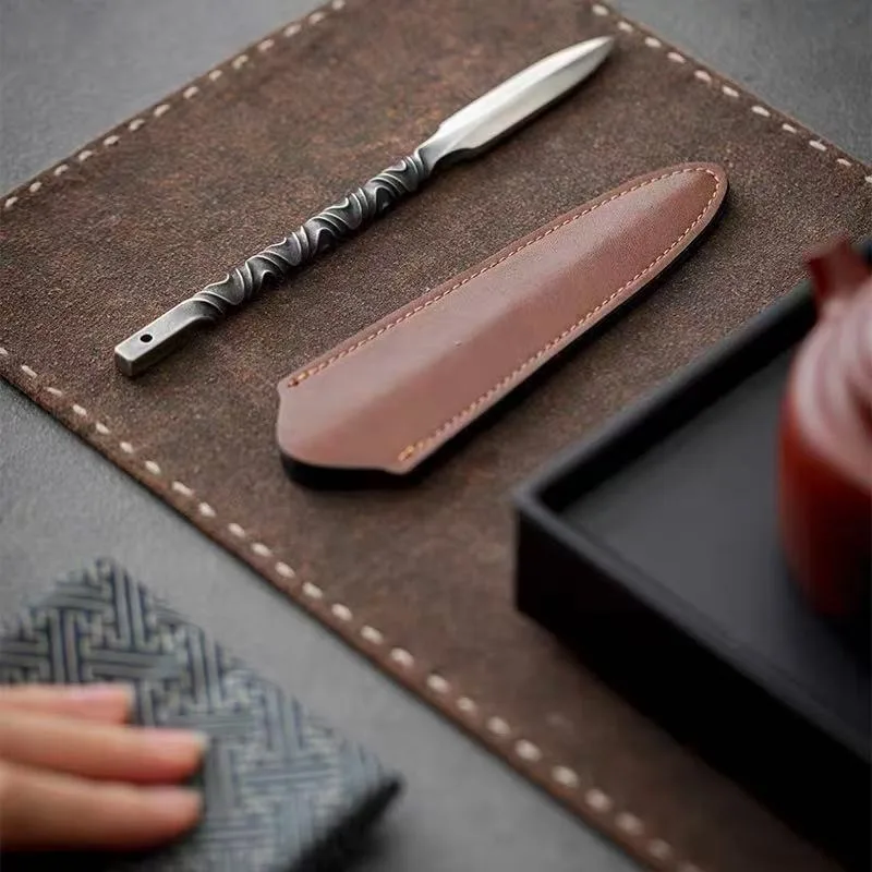 Chinese Puer Tea Knife Vintage Diamond Tea Needle Brick Breaking Tool - Durable Stainless Steel Tea Cone Accessory for Gift
