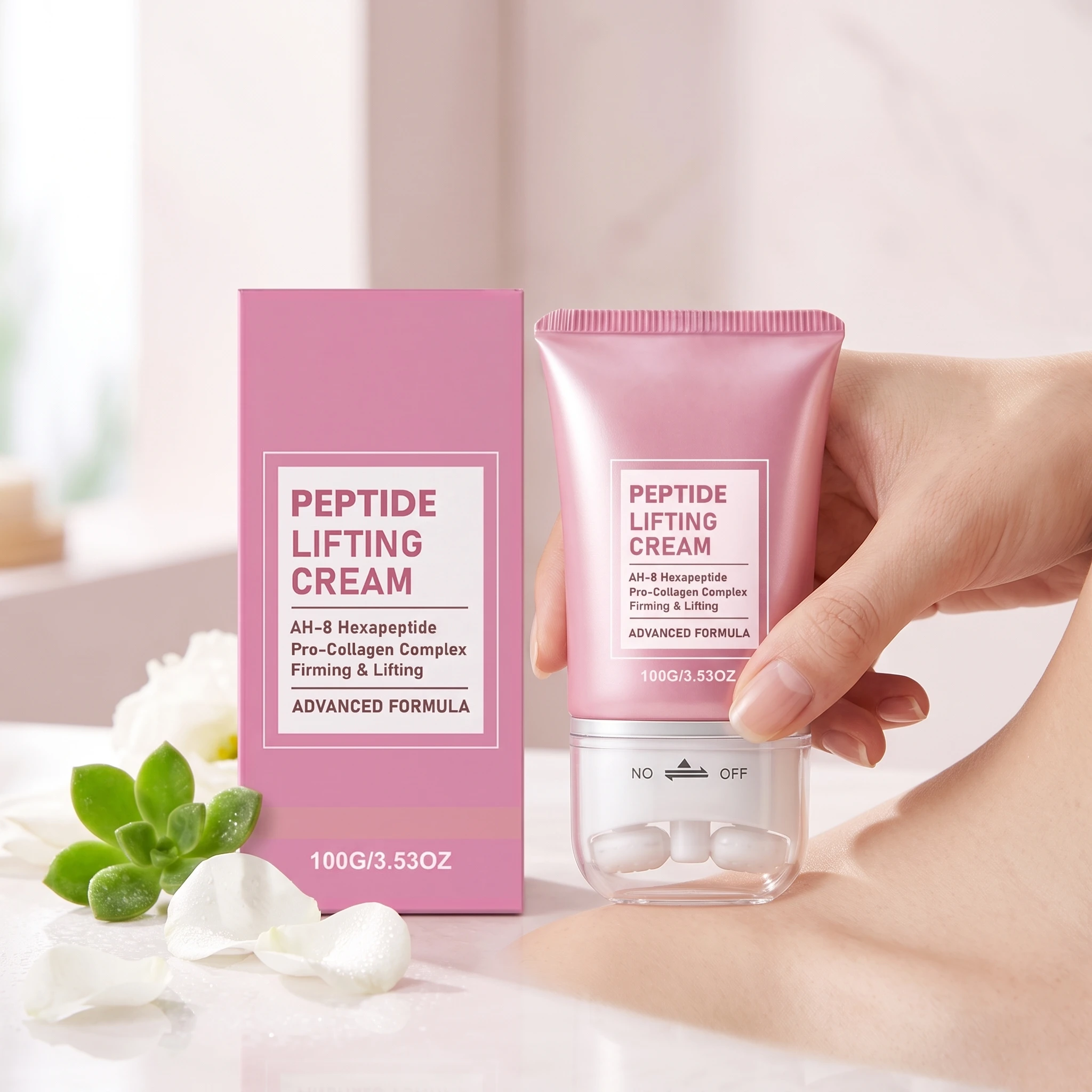Peptide Neck Cream - Krim Pengencang Leher Kolagen Peptida Menghaluskan