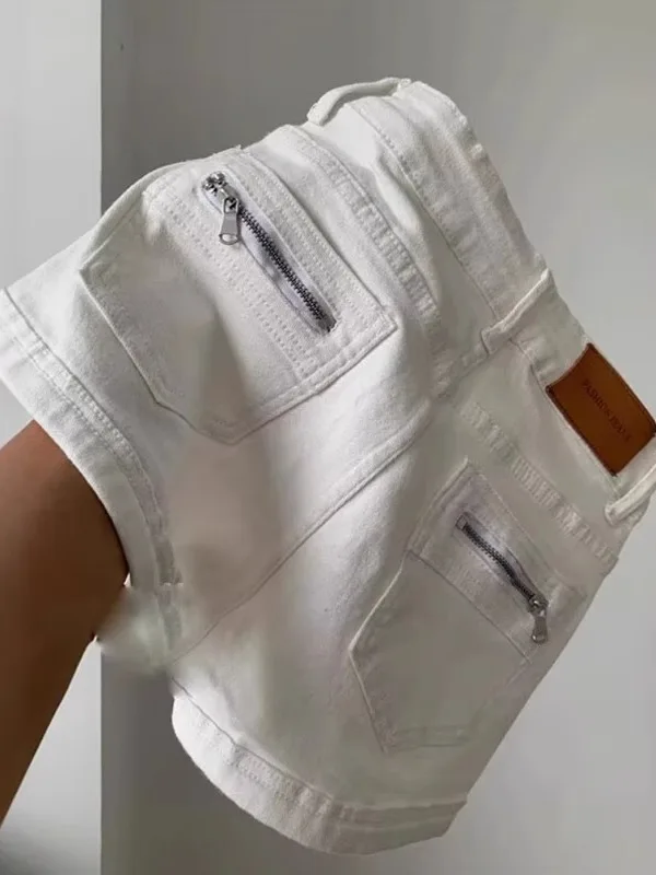 

Большие размеры, американские ретро утягивающие джинсовые orts, женские летние тонкие дизайнерские чувственные шорты, широкие джинсы с высокой талией