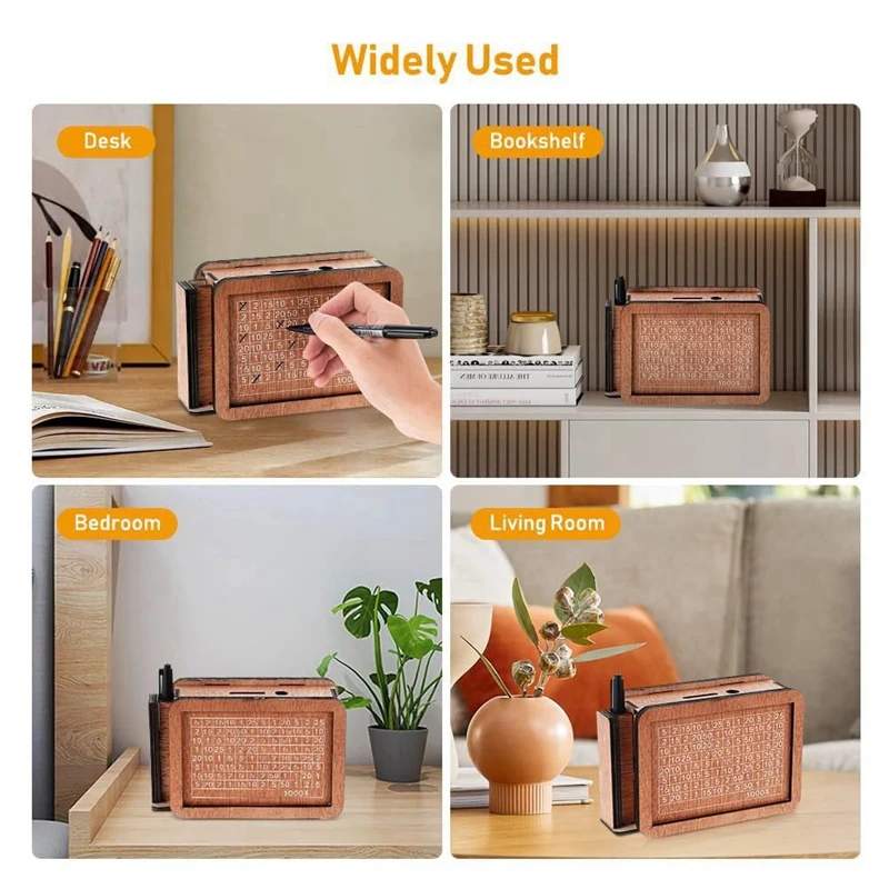 Caja de dinero de madera A003 con diseño de bóveda de efectivo, alcancía de madera, caja de ahorro de madera de bóveda de efectivo, caja de dinero con dinero