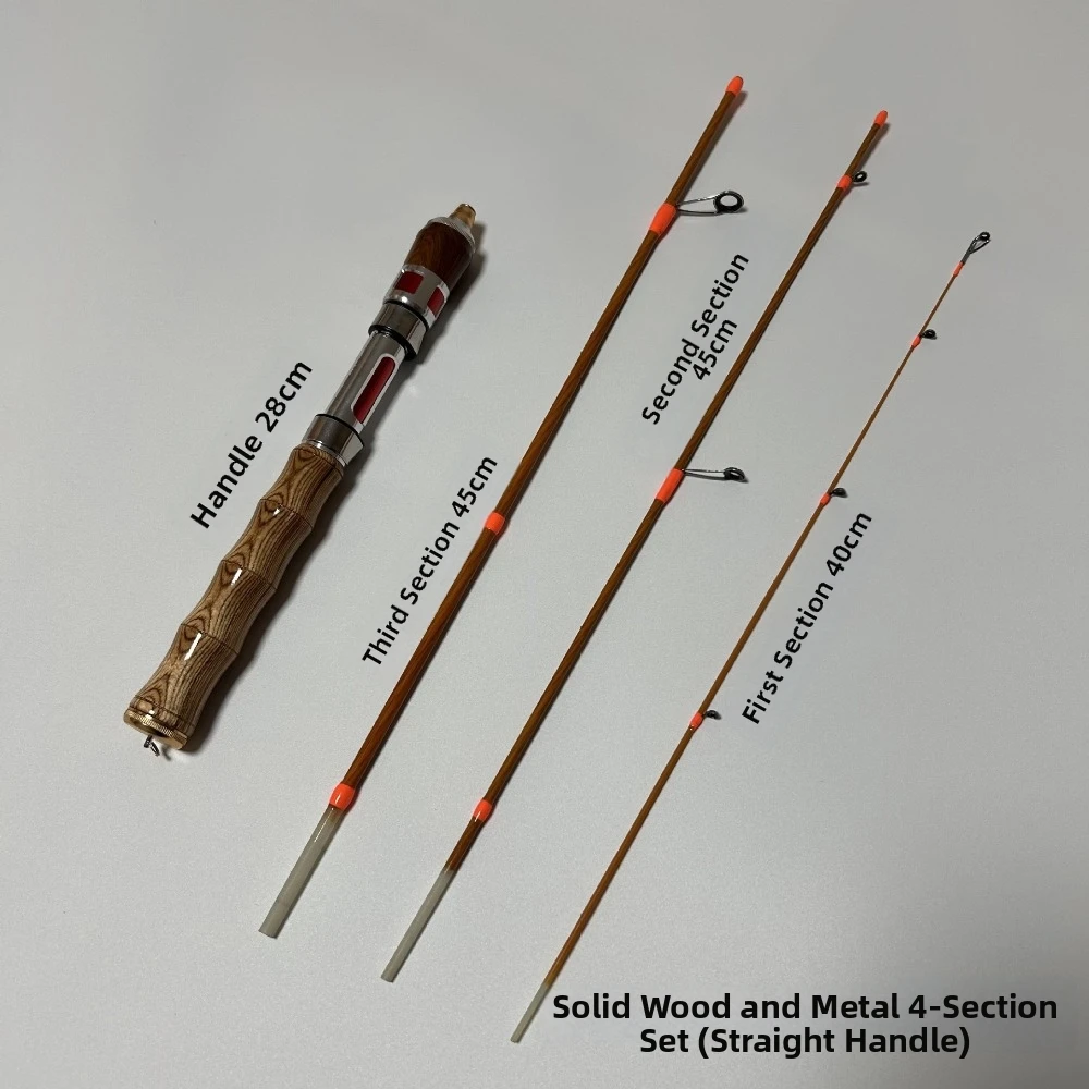 4 Sections Spinning Fishing Rod UL Power Spinning Casting Fishing Rod Carbon 1.4m Carbon Fiber Fishing Pole Ice Winter Fishing