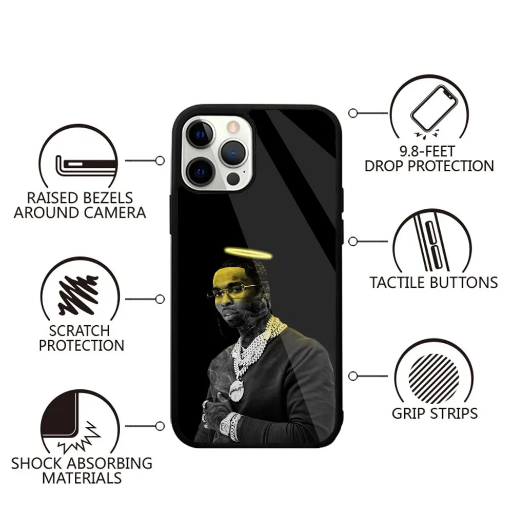 Rapper Pop Smoke Phone Case Strong Magnetic For IPhone 15,14,13,Pro,Max,Plus,11,12,Mini For Magsafe Wireless Charging