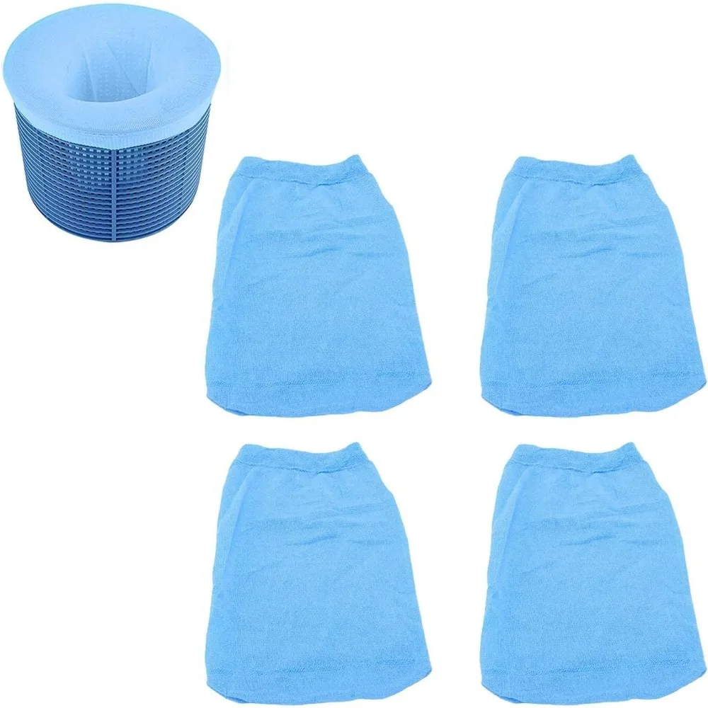 20pcs Premium Blue Pool Skimmer Socks Ultrafine Mesh Micro Filter Micro Filter Bags Pool Vacuum Cleaner Filter For Pool Cleaner
