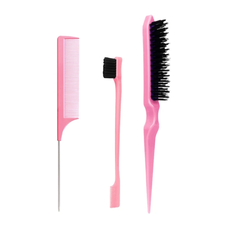 Juego Herramientas peinado para cabello versátiles, peine burla para varias ocasiones, envío directo, 3