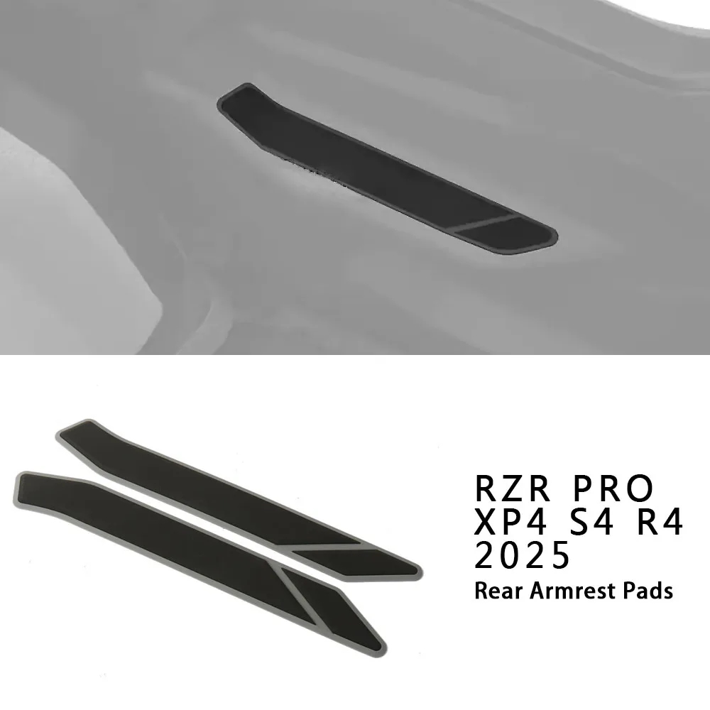 

New For Polaris RZR Pro XP4 Sport S4 Premium R4 Ultimate 2025 UTV Accessories Rubber Rear Doors Armrest Pads Kit