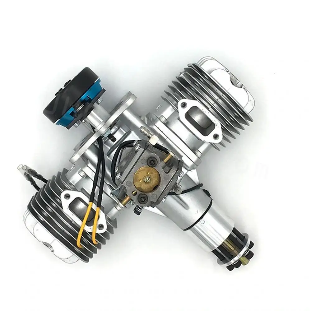 DLE 120CC TWIN UAV ENGINE WITH 14V 80W/180W POWER GENERATOR SYSTEM For RC Fixed-Wing Airplane Model