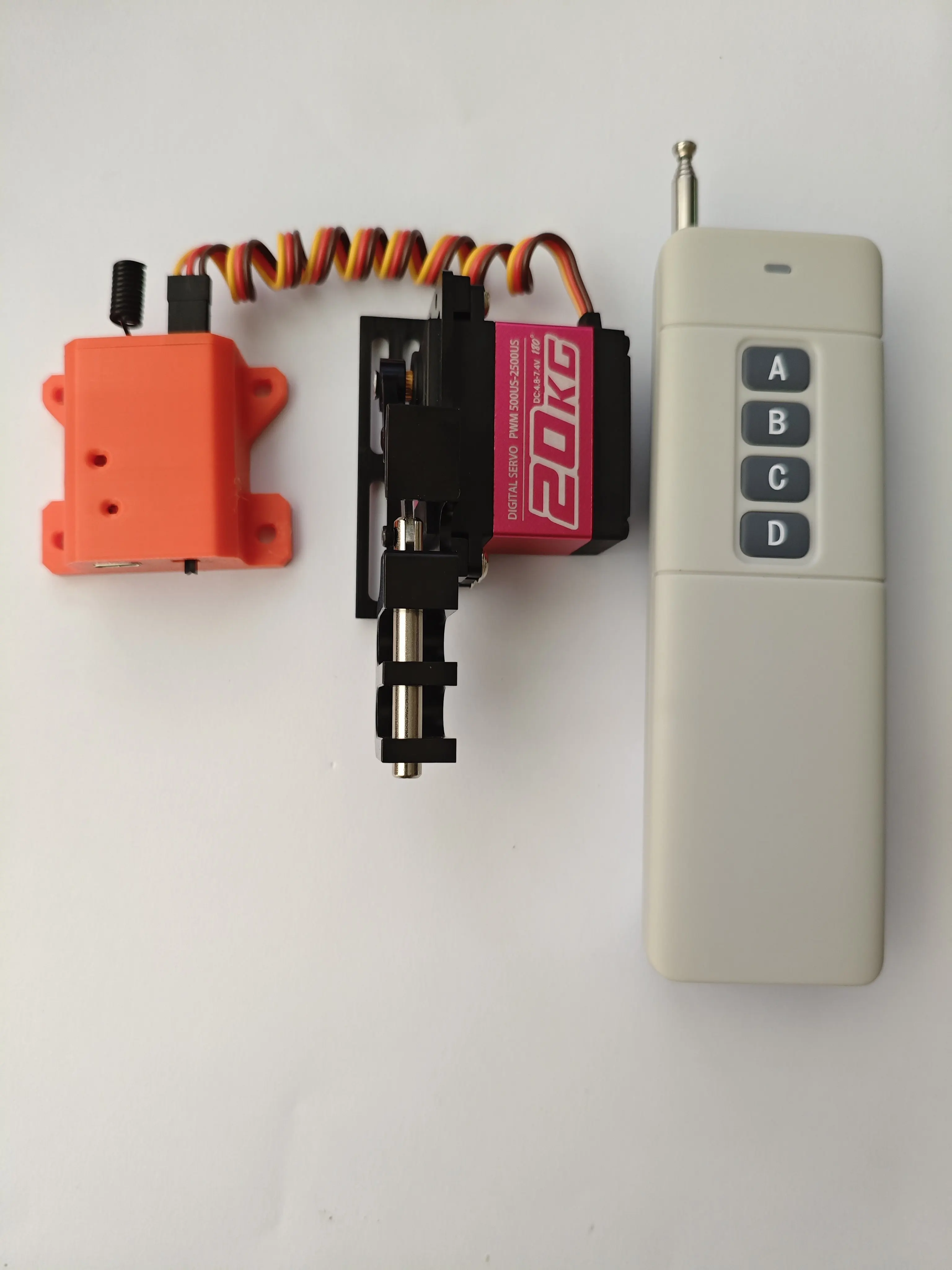 

RC Drone Airdrop Release Hook 20kg Servo Dual Channel Remote Control Banner Drop System for UAV Fishing Rescue Model