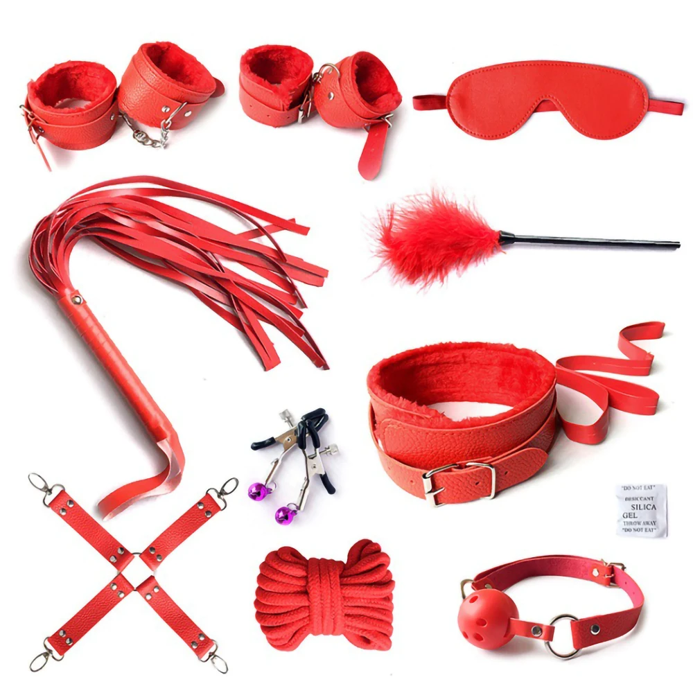 Sex Toys for Women BDSM Bondage Kits Set Bondage dildo Vibrator Sex Erotic game Anal Plug Handcuffs Sex Shop Adult Sexy toys 18