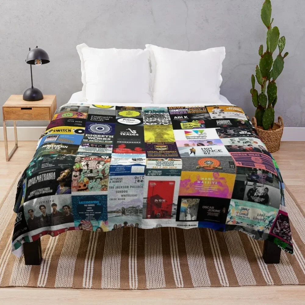 

Musicals Collage Throw Blanket Picnic Sofas Plush Decorative Sofas Blankets